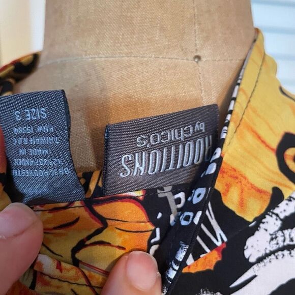 ADDITIONS BY CHICO’S | pink orange zip up lightweight jacket size 3 or L - Picture 6 of 6